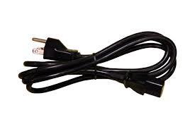 China Home Application Black Extension Cord , Laptop Power Cord PVC Copper Material for sale