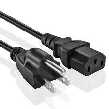 China Black American Three Prong Extension Cord Custom Length For Electrical Powered Tools for sale