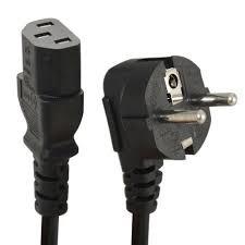 China European Black Standard European Power Cord 3*1.5mm Square C19 C20 for sale