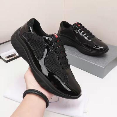 China Black High Quality Luxury Stylish Shoes Oxford Fashion Men's PU Mirror Face Leisure Leather Shoes for sale