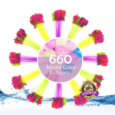 China Play 2022 3 Group 111 Pcs Summer Toys Bomb Sets Quickly To Fill Water Balloons Party Magic Self-Sealing Biodegradable Water Balloons for sale