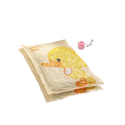 China Amazon New Arrival Sustainable Space Saver Bags For Blankets Clothes Pillows Comforters With Hand Pump Vacuum Storage Sealer Bags for sale