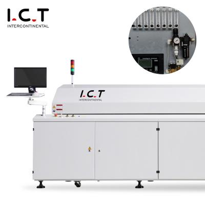 China Lead Free Factory I.C.T Reflow SMT Oven Machine Reflow Solder Oven With Great Service for sale