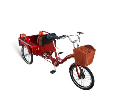 China Passenger 3 Wheel Electric Bike Tricycle With Pedal For Cargo And Recreation for sale