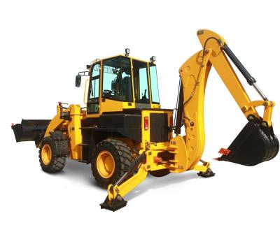 China Farm Construction Machine 2.5 Ton Backhoe Wheel Loader With 60 Kw Engine for sale