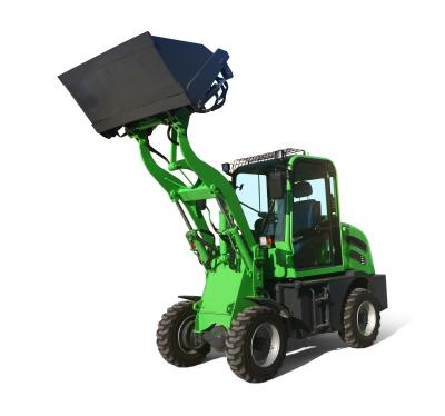 China Building Material Stores China 1 4 Wheel Battery Operated Mini Electric Loader With Standard Bucket for sale