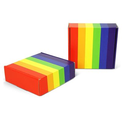 China Recycled Logo Printed Postage Mailing Materials Custom Mailing Box Small Cute Colorful Colorful Mailing Box Announcement Box for sale