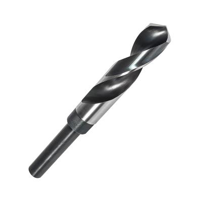 China 118 Degree Black Metal Drilling And Bright Light Silver HSS And Deming Drill Bit With Reduced Shank for sale