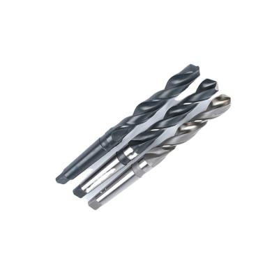 China For Stainless Steel Metal PVC Iron DIN345 Aluminum White Finish HSS Morse Taper Shank Countersink Twist Drill Bit For Metal Drilling for sale