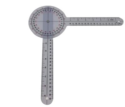 China Durable In-Service Goniometer Kit Physical Therapy Set That Includes 12.6 Inch Sizes for sale