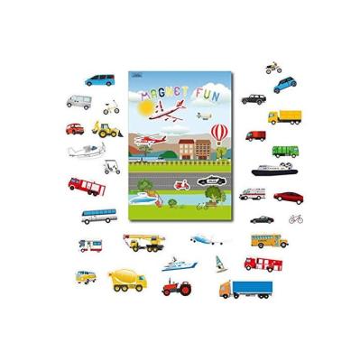 China Carry Tool Kids Educational Carrying Magnetic Sticker Set DIY Fridge Magnet for sale