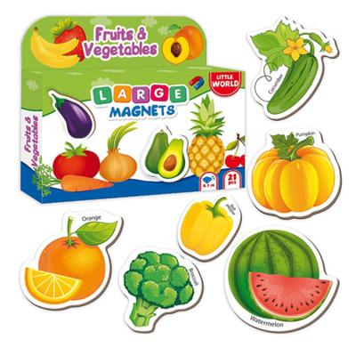 China Factory wholesale baby toy fruit pattern fridge magnet vegetable sticker for sale