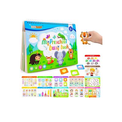 China Eductional Preschool Toys Montessori Educational Set My Preschool Busy Book 12 Different Themes for Study for sale