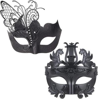 China Comfortable Custom Black Face Party Masks Masquerade Ball Women Lady Wear Mask Accessory for sale