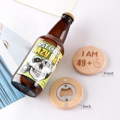 China Viable High Quality Multi Function Custom Logo Beer Bottle Cap Shape Fridge Magnet Magnetic Bottle Opener for sale