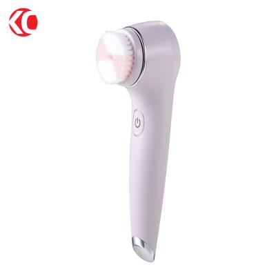 China Mini Electric Facial Cleansing Brush Silicone Sonic Face Cleaner Deep Pore Skin Massager Face Brush Deep Cleansing Device for sale