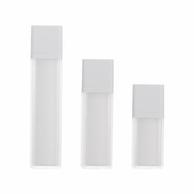 China Eco-friendly Recyclable Cosmetic Plastic Bottle Plastic Refillable Pump Bottles White Private Label OEM PET Airless Bottle For Skin Care for sale