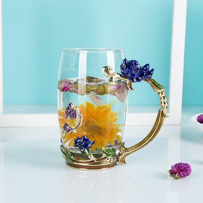 China Hot Selling Viable Double Wall Shatterproof Glass Cup Tea Cup For Party Office Home Restaurants for sale