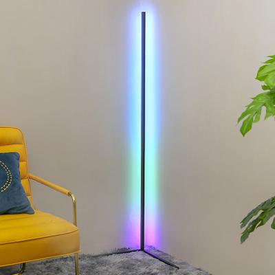 China Modern LED Corner Floor Standing Lamp RGB Light with Remote Control for Bedroom Living Room Club Home Atmosphere Decor Humanoid Floor for sale