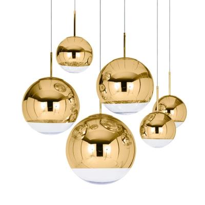 China Europe And America Modern Bar Pendant Light With Glass Shades Gold Light Luxury Modern Business Pendant Light for sale