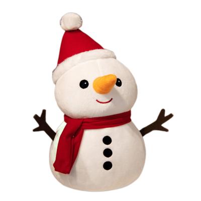 China Low MOQ Christmas Type Plush Toy Cotton Dolls Wholesale Snowman Snowman Plush Toy for sale