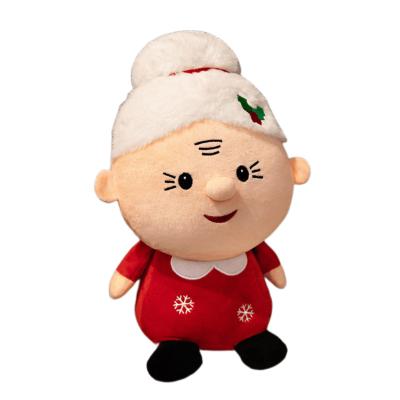 China Hot Christmas present Mrs. Santa Claus Plush Toys Dolls Plush Sale Festival Christmas Gift for sale