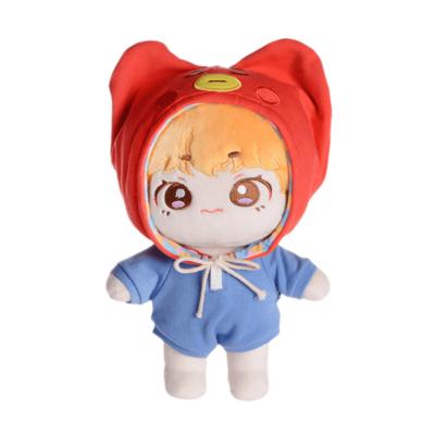 China Whosale 9 Cloth Inch Non-Custom Korean Character Stuffed Plush Toy Kpop Hand Doll Idol Music Band Star Celebrity for sale