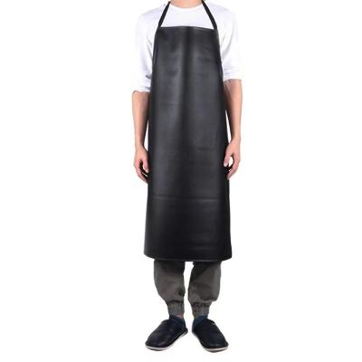 China Cleaning PU waterproof apron for kitchen canteen chef hotel oilproof butcher aprons thickens and enlarges for sale