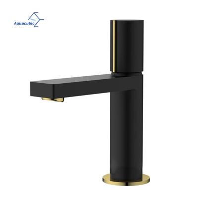 China Metered Single Hole Metal Construction Toilet Basin Vanity Sink Faucet Modern Bathroom Faucets for sale