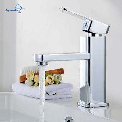 China Cheap Single Hole Modern Bathroom Vanity Faucet Single Handle Metal Construction Basin Faucets Metered Basin Faucets for sale