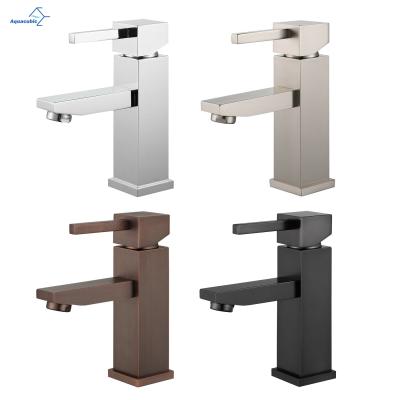 China Metered Single Hole Faucets Bathroom cUPC Certified Single Handle Faucet Vanity Bathroom Sink Faucet for sale