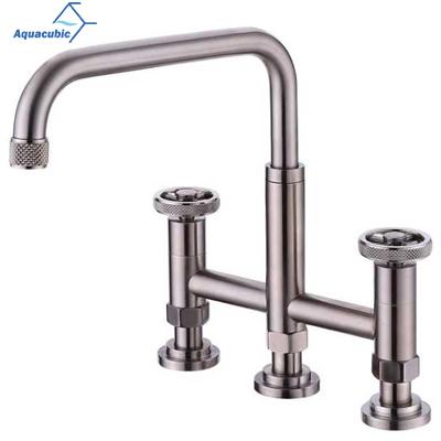 China Sense Faucets Aquacubic Luxury Deck Mounted Drinking Water Mixer Kitchen Faucet for sale