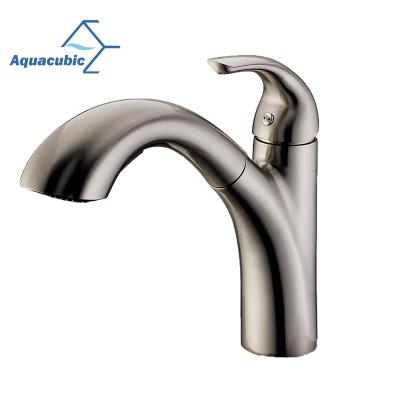 China Sense Faucets Aquacubic Contemporary Water Saver Pull Out Cupc Certified Kitchen Faucet for sale