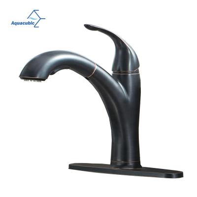 China High Quality Single-Handle Sense Faucets Pairless Pull Out Kitchen Faucet With Pull Out Sprayer, Oil-Rubbed Bronze for sale