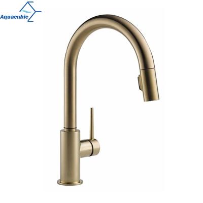 China Sense Faucets CUPC Touch Sensor Gold Brass Kitchen Sink Faucet (AF8888-5G) for sale