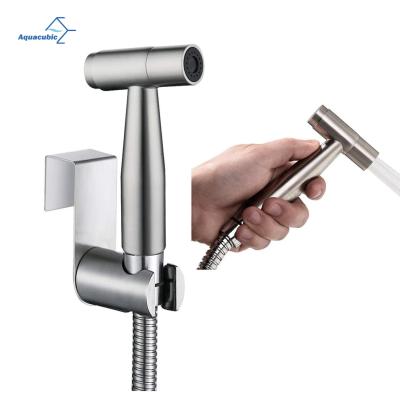 China Hot Selling Modern Handheld Toilet Bidet Faucets Universal With Easy-install Wall Mounted Or Holder Hook for sale