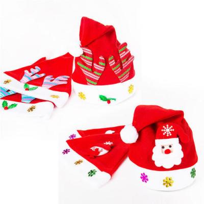 China Christmas Decoration 2021 Many New Design Christmas Santa Claus Hat For Adult / Children Decoration for sale