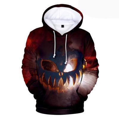 China New Digital Print Men's Gym Hoodie Men's Halloween Thriller Series Anti-Shrink Printed Hoodies With 3d Camouflage Hoodie for sale