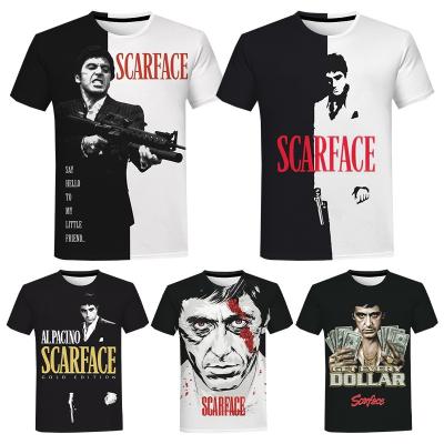 China Movie Scarface 3D Print QUICK DRY T Shirt For Summer Women Mens Fashion Tony Montana Print Streetwear Men's Casual T Shirt Tee Tops for sale