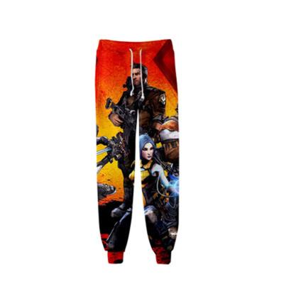 China Viable drop shipping cheap wholesale polyester custom 3D logo printing sweatpants for men for sale