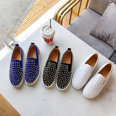 China Rivet Women Anti-Slip Comfortable Platform Shoes Summer Casual Flat Sneakers for sale