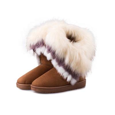 China Fashion Women's Autumn Winter Snow Boots Ankle Boots Warm Synthetic Fur Shoes With 4 Colors for sale