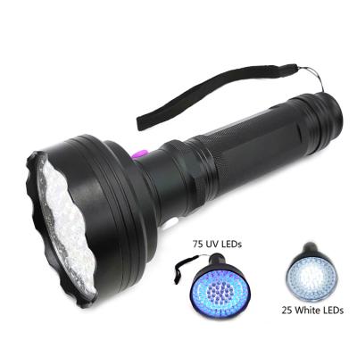 China New emergency light dual use 100 led blacklight flashlight for sale