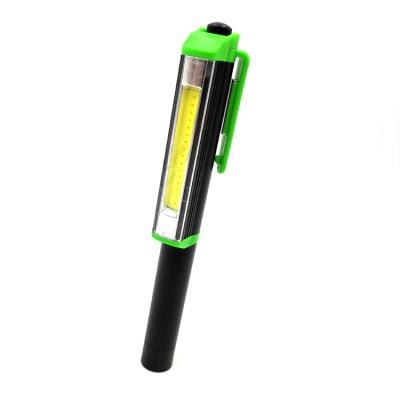 China Aluminum Magnetic Emergency Clip COB LED Penlight Torch Pen Flashlight for sale