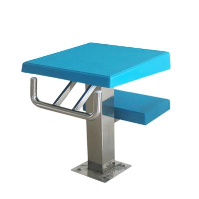 China Fiberglass+Stainless Steel Support Pool Accessories Swimming Block Competition Pool Jumping Dive Platform Starting for sale