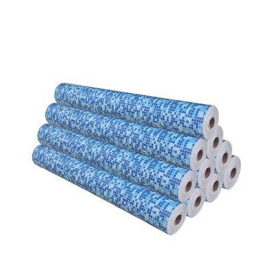 China Tear-Resistant Swimming Pool PVC Mosaic Vinyl Swimming Pool Liner / PVC Swimming Pool Film for sale