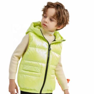 China OUTER WEAR 90% white duck down kids vest adies vest winter stylish boys vests&waistcoats for sale