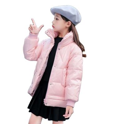 China Custom luxury brand insurance regular commercial soft texture kids coat down feather jacket for girls for sale