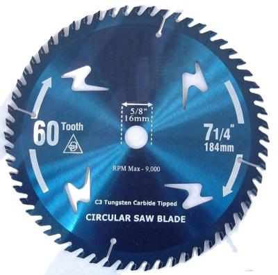 China Wholesale Popular CTT Circular Saw Blade Carbide 7-1/4