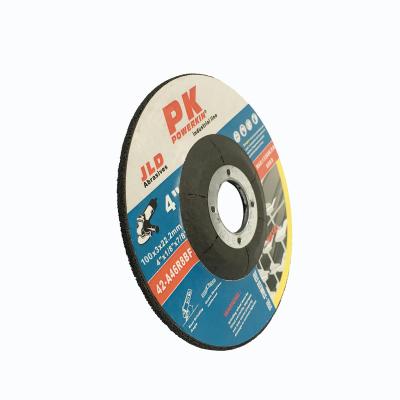 China Cutting steel & S/S POWERKIN 4 Inch 100x3x16mm Depressed T42 Resin Bonded Grinding Wheel Abrasive Diamond Wheels For Grinding Metal for sale